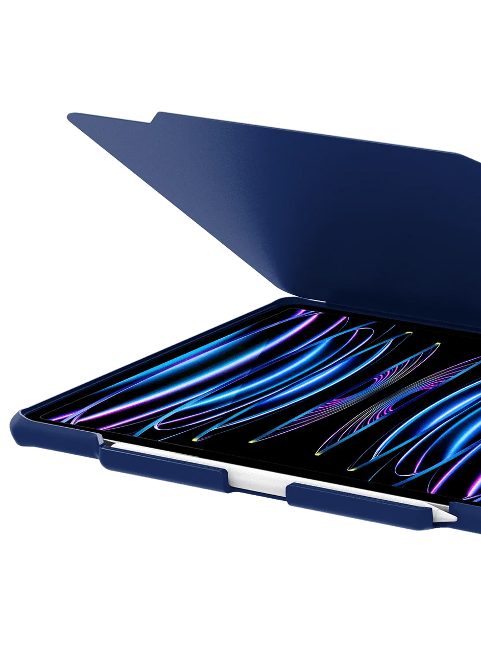 Itskins Hybrid Solid Folio Case iPad Pro 12.9 (5th & 6th Gen.) - Navy Blue