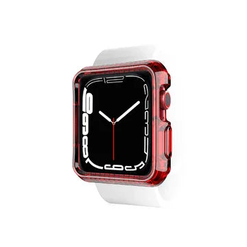 Apple Watch 44/45mm Itskins Spectrum Clear Case - Red