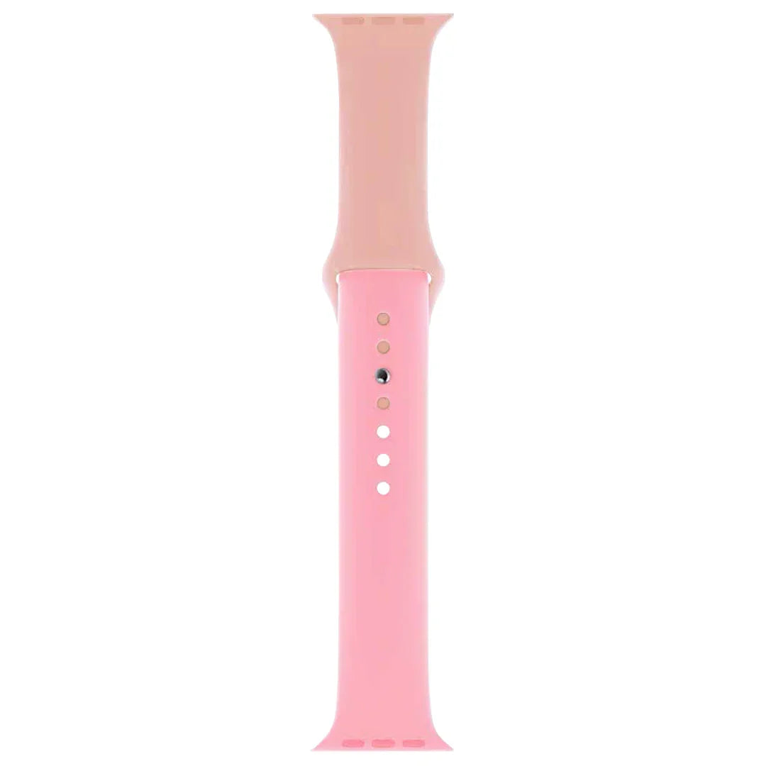 Apple Watch 49/46/45/44mm Torrii Silicone Mix Watch Belt - Rose/Light Pink