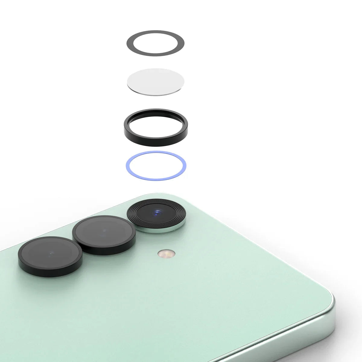 Araree Samsung S25 Metal Ring Camera Lens - Clear