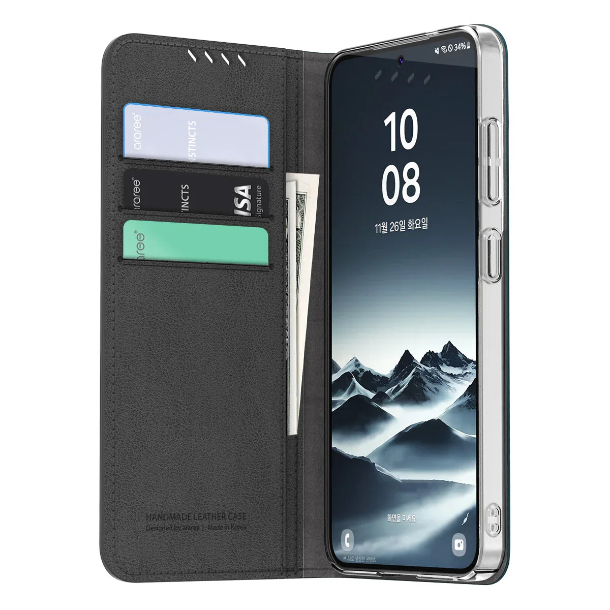 Araree Samsung S25 Plus Mustang Diary Case - Black