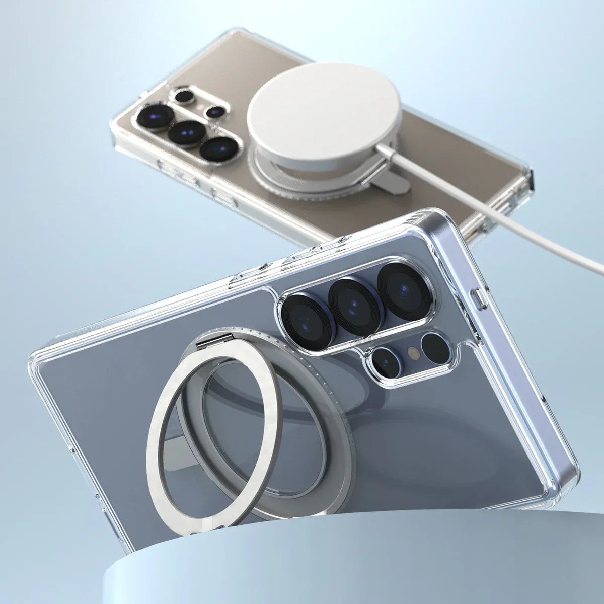 Araree Samsung S25 Ultra Duple Stand Magsafe Case - Clear