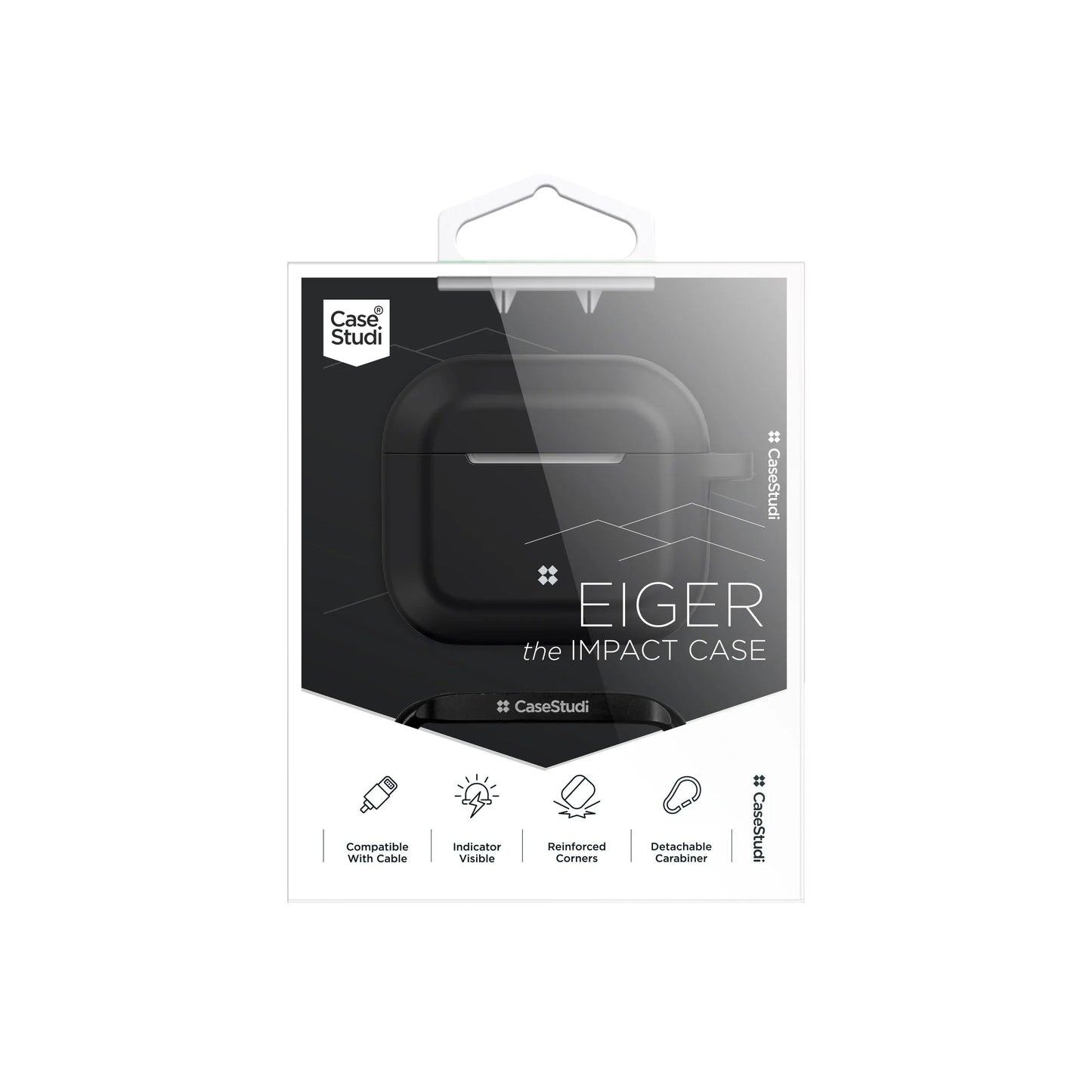 Airpod 3 Casestudi Eiger Series Case - Black
