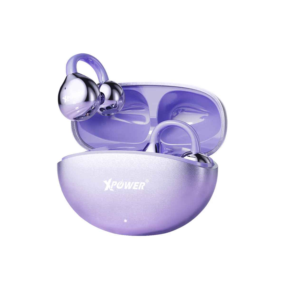 Xpower Powerclip Bluetooth Earphones, Purple