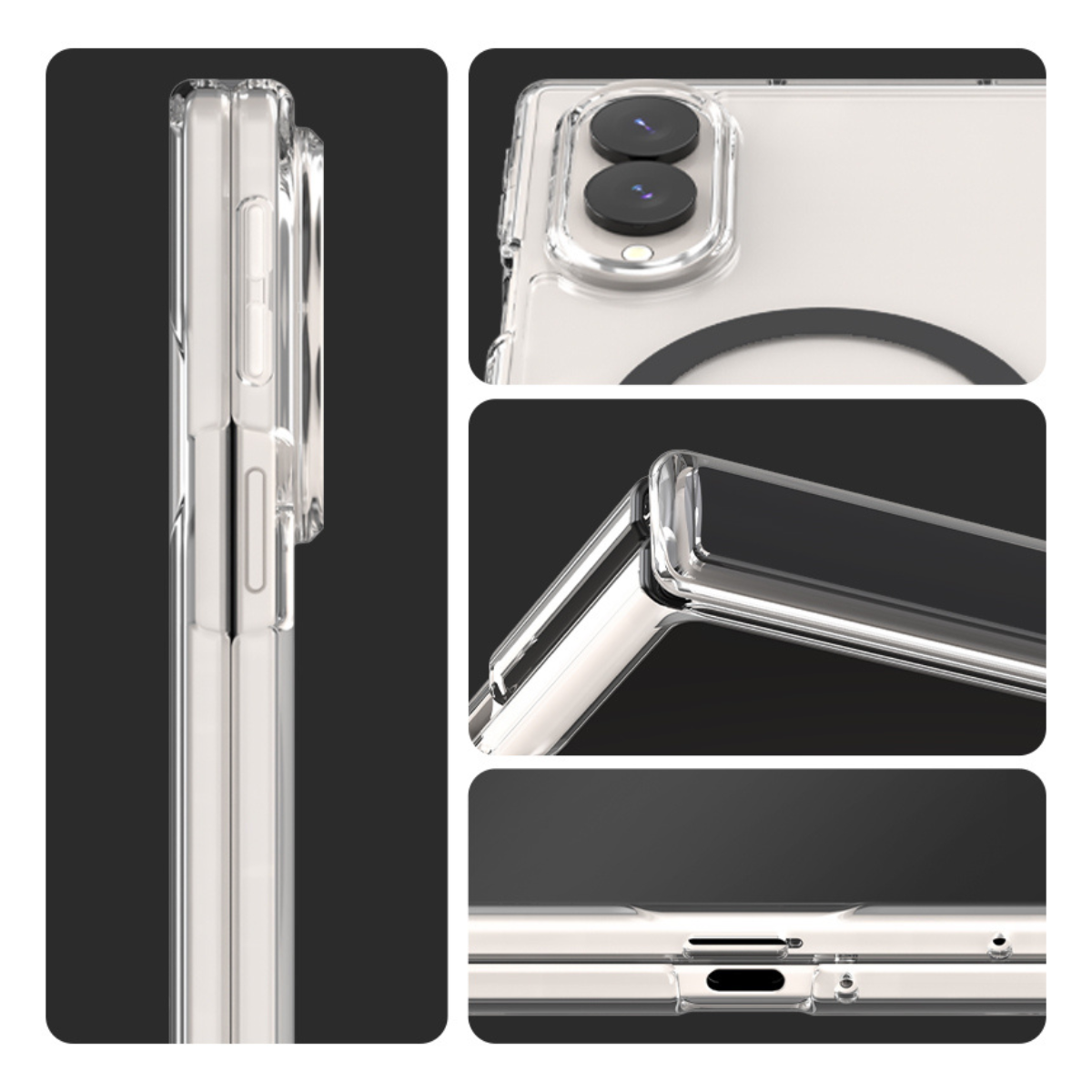 Samsung Z Fold8, Araree Duple 360 Magsafe Cover, Black