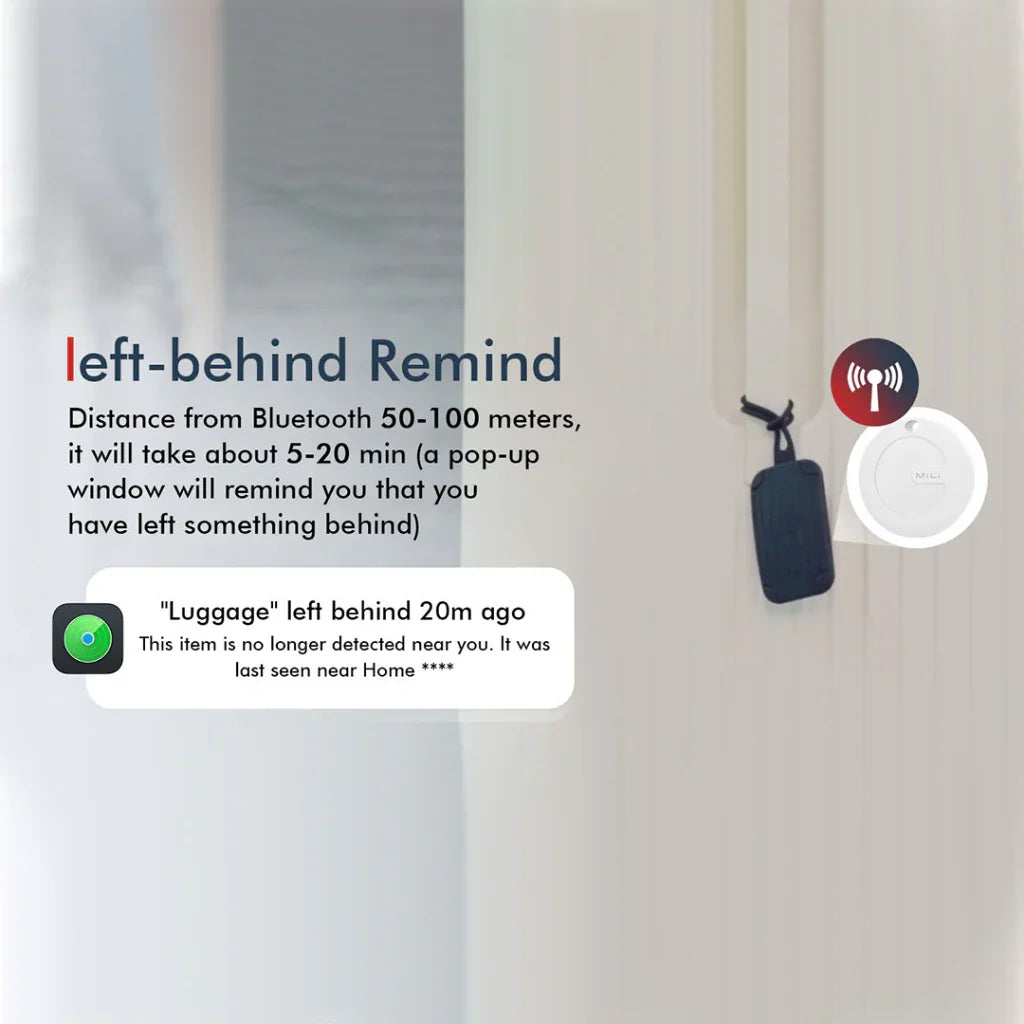 Mili MiTag Plus Item Finder With Luggage Tag - Black