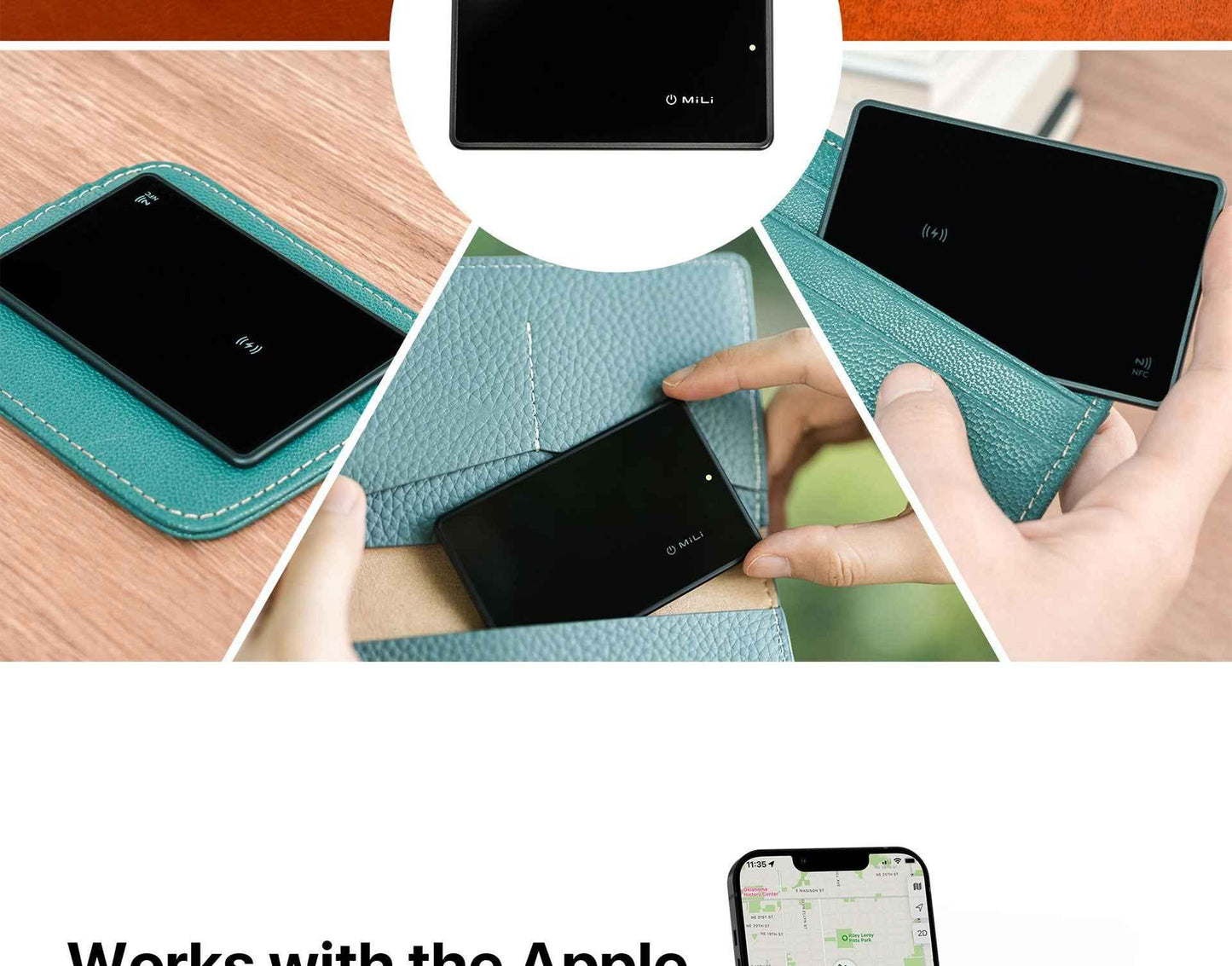 MiLi MiCard Anti Loss Wallet Card - Black