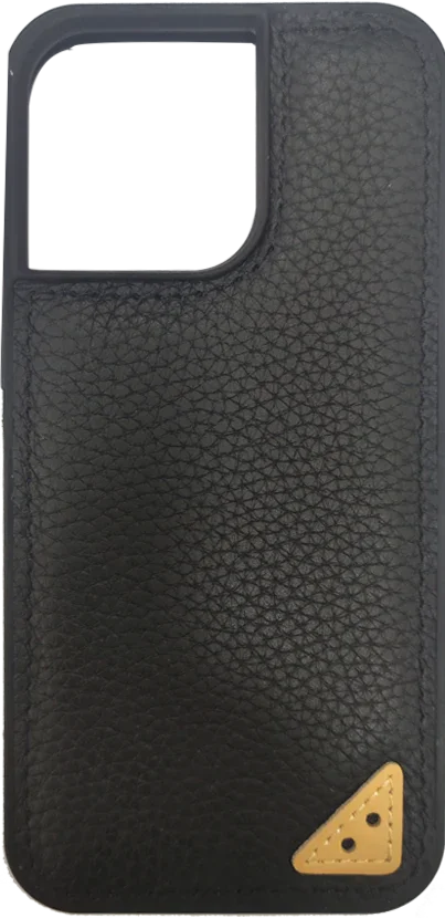 iPhone 13 Pro Max Melkco Ingenuity Premium Leather Cover - Black