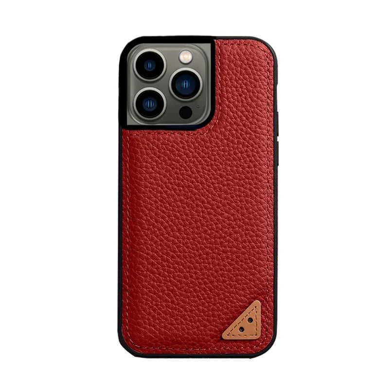 iPhone 13 Pro Max Melkco Ingenuity Premium Leather Cover - Red