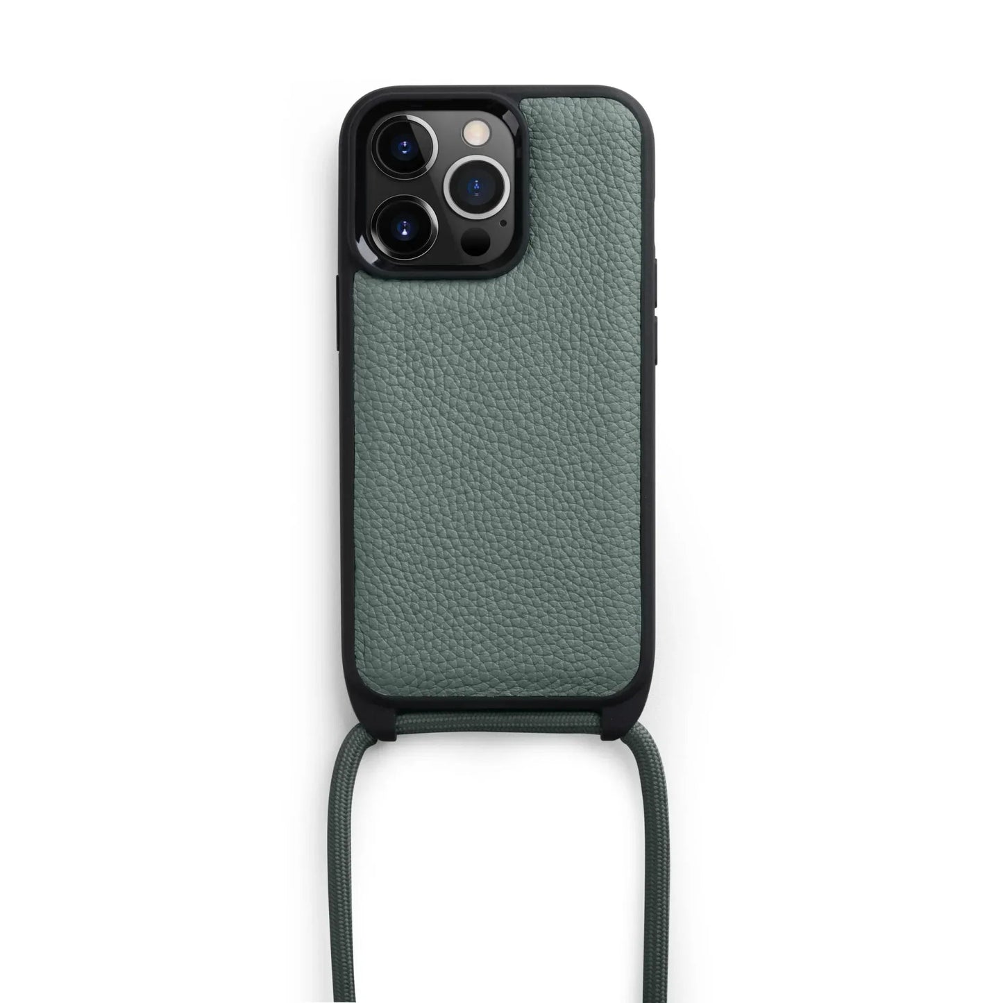 iPhone 14 Pro Melkco Strap Series Leather Case - Space Grey