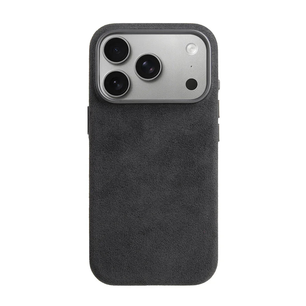 iPhone 17 Pro Max, Melkco Alcantara Magsafe Case, Grey