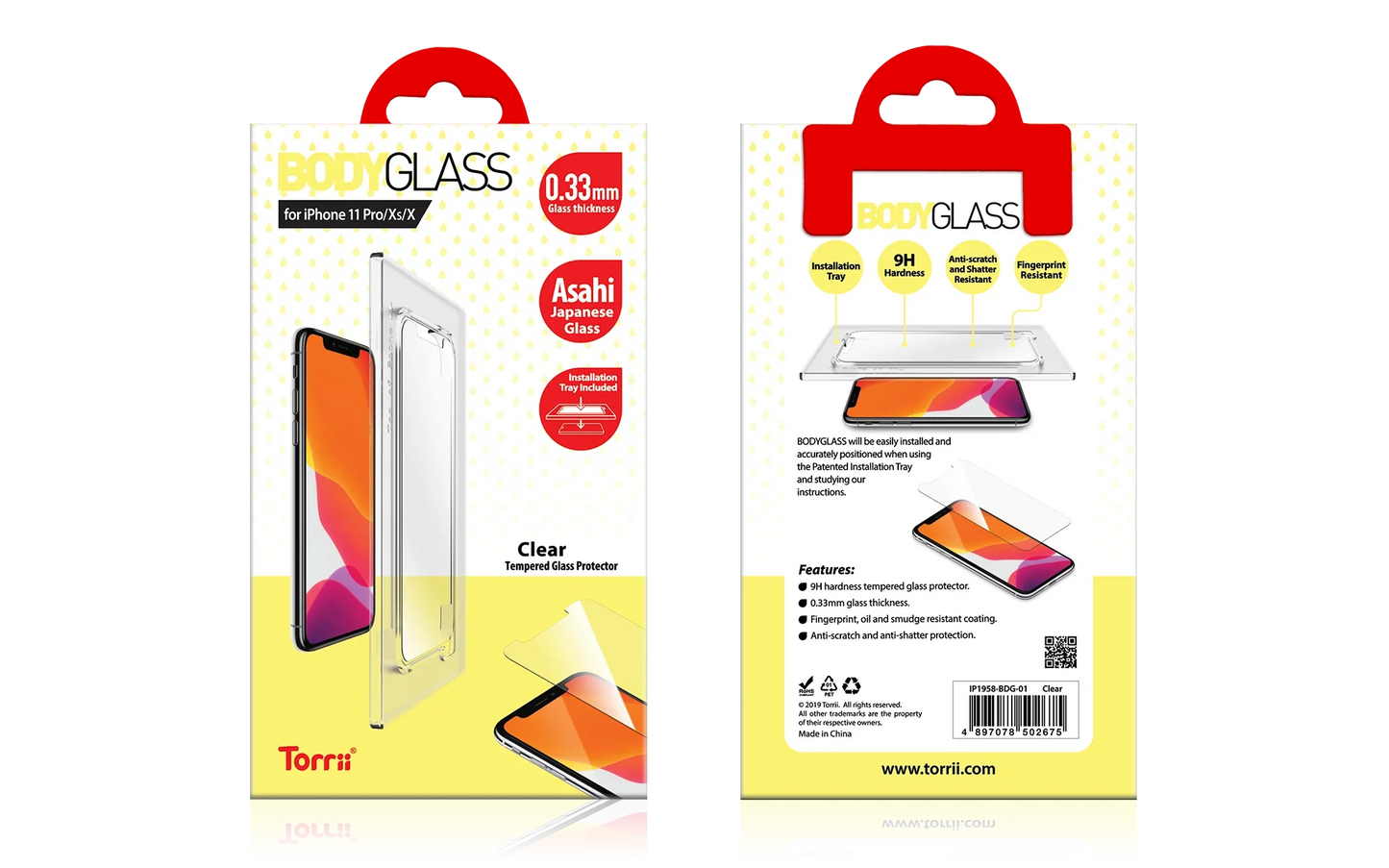 iPhone 11 Pro Torrii Bodyglass - Clear