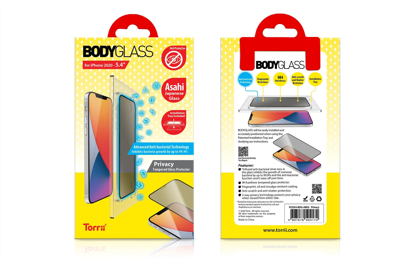 iPhone 12 Mini Torrii Bodyglass - Privacy