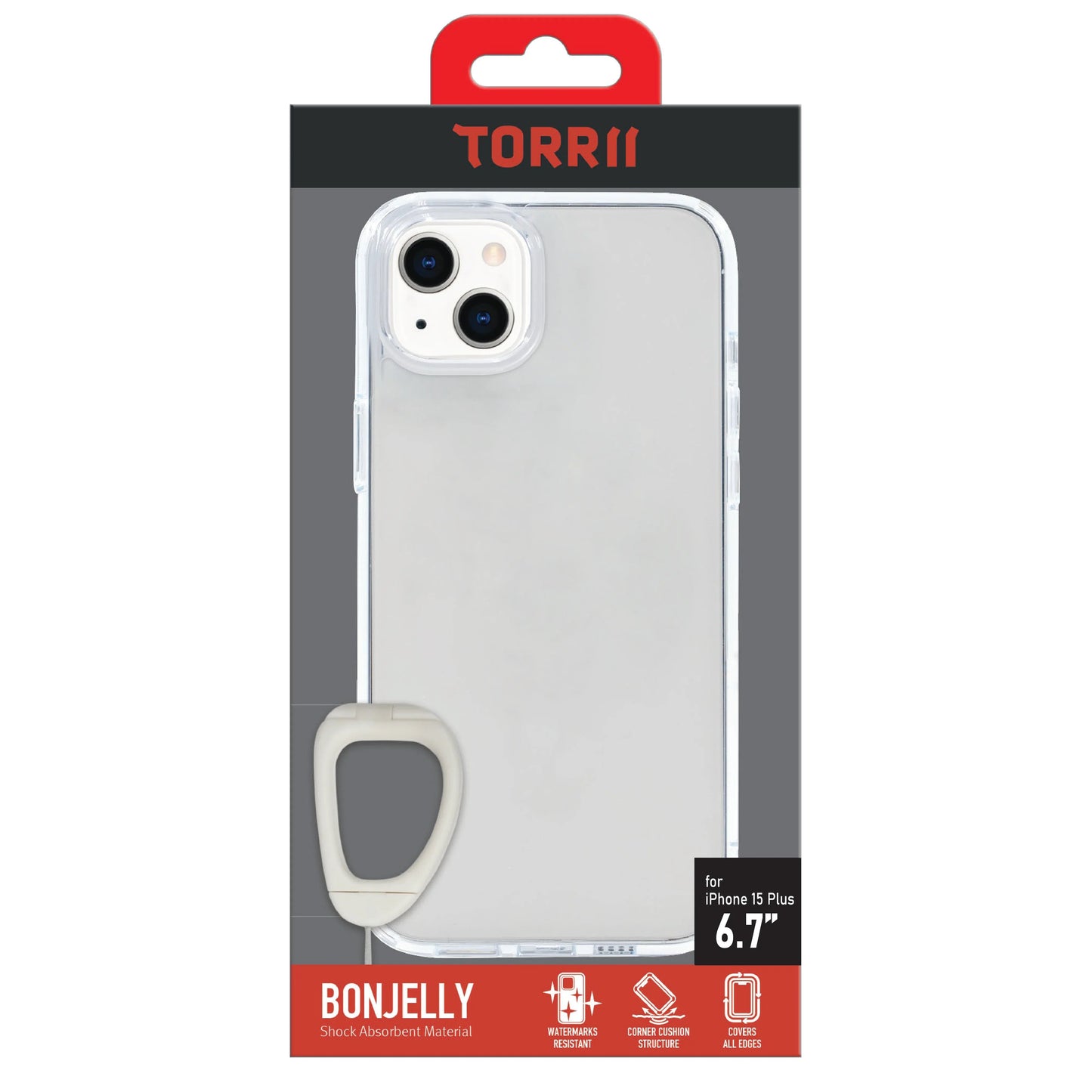 iPhone 15 Plus / 14 Plus Torrii Bonjelly Cover - Clear