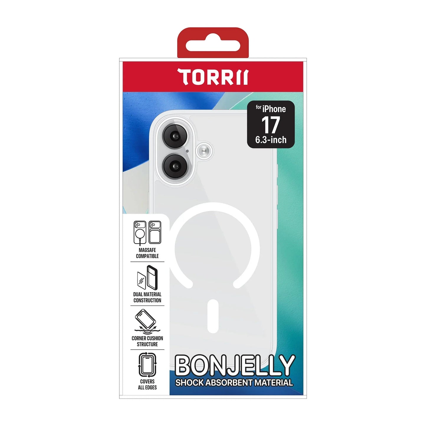 iPhone 17, Torrii Bonjelly Magsafe Case - Clear