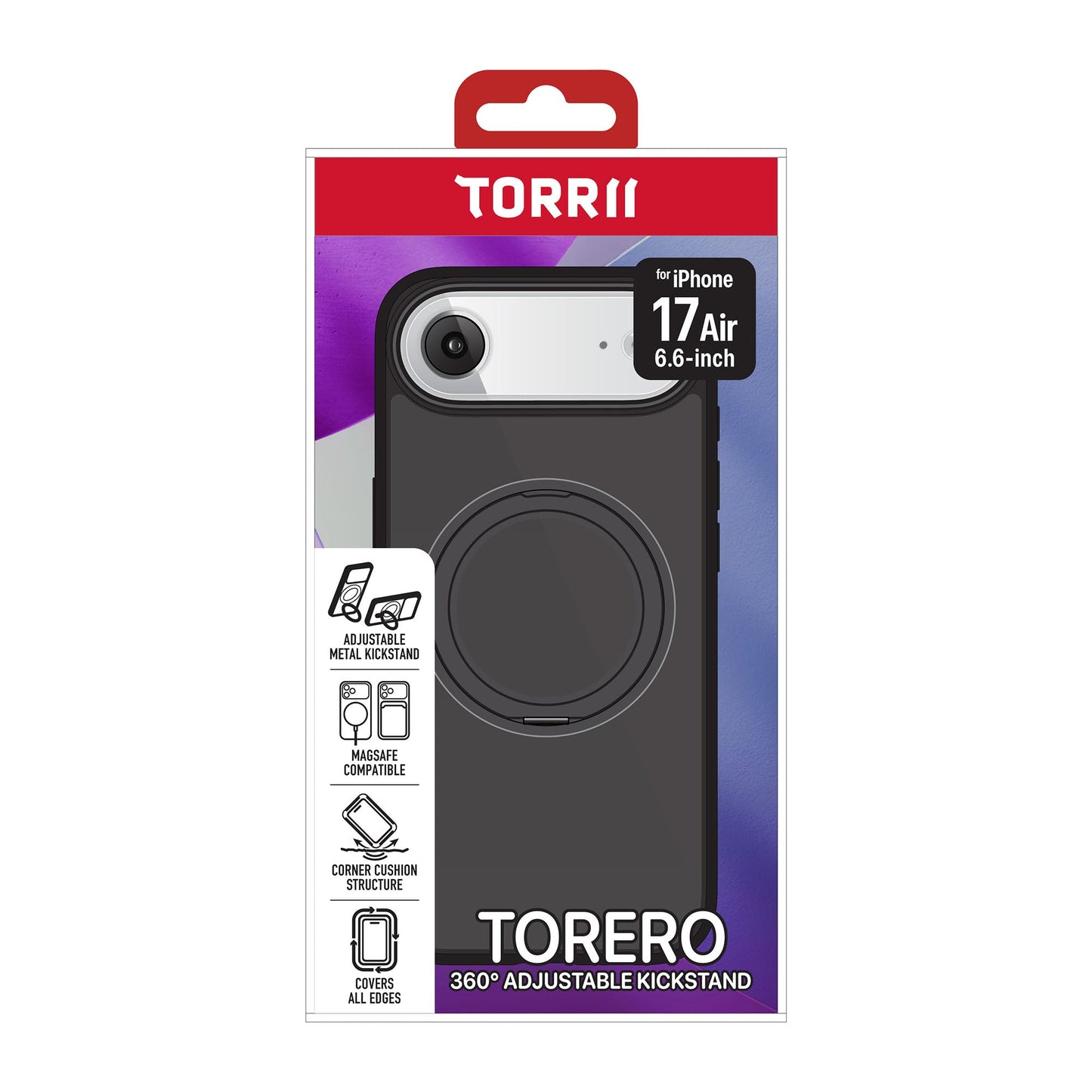 Torrii iPhone Air Torero Magsafe Stand Case - Black