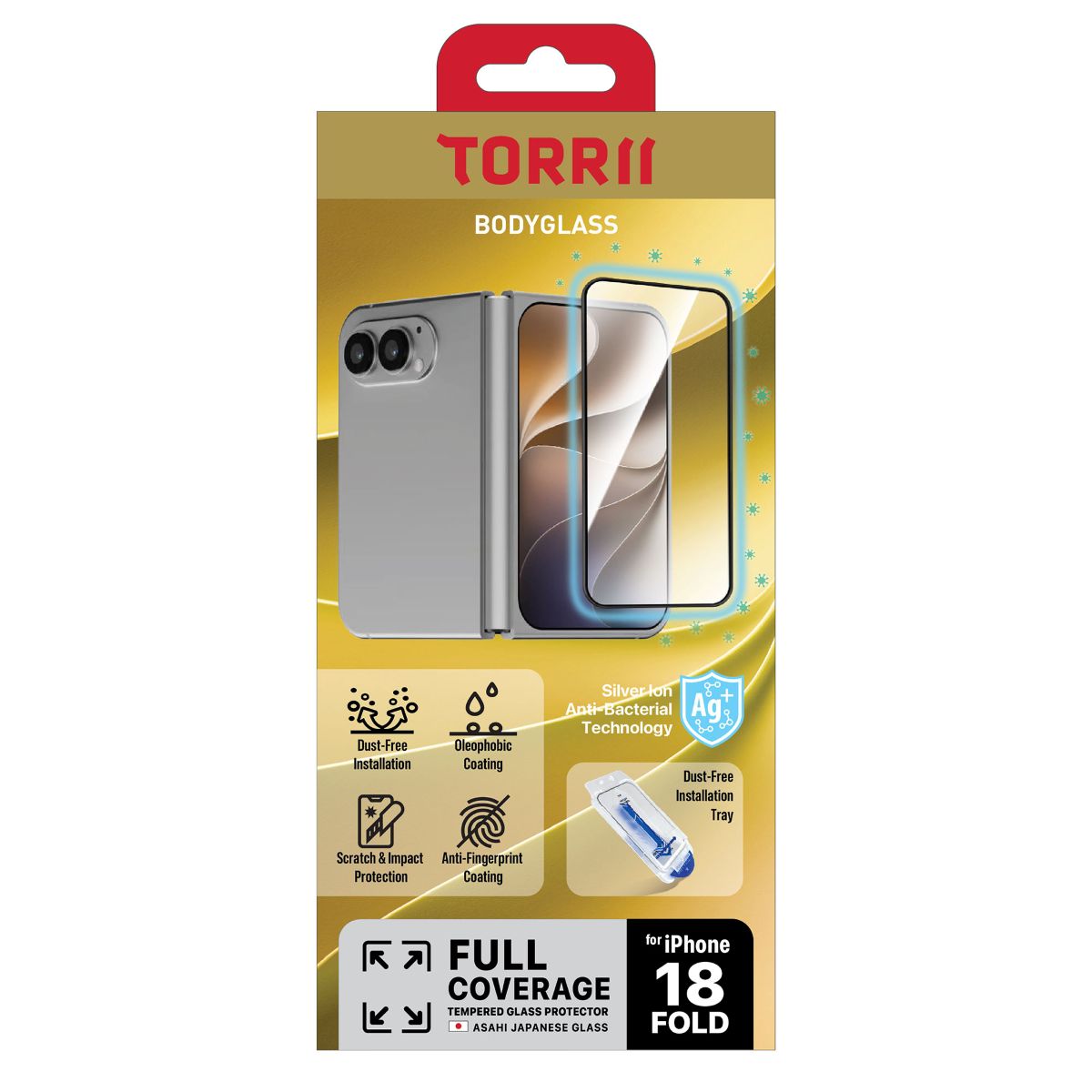 iPhone Duo, Torrii Bodyglass Screen Protector, Full Coverage