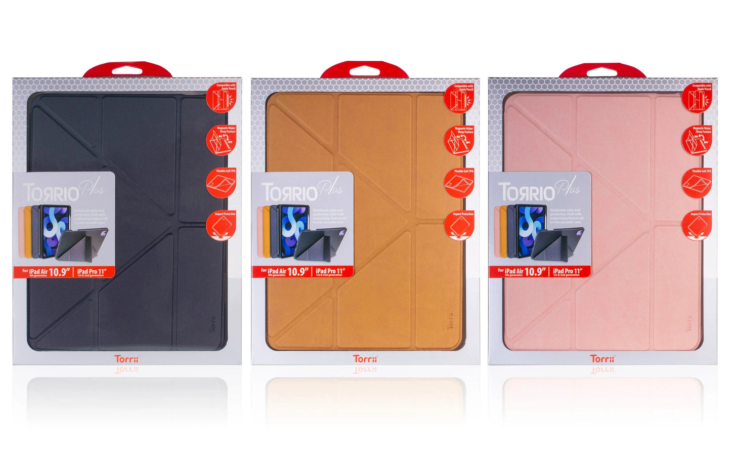 Torrii Torrio Plus Case For iPad Air 10.9 (2020) & iPad Pro 11 (2020-2018) - Brown