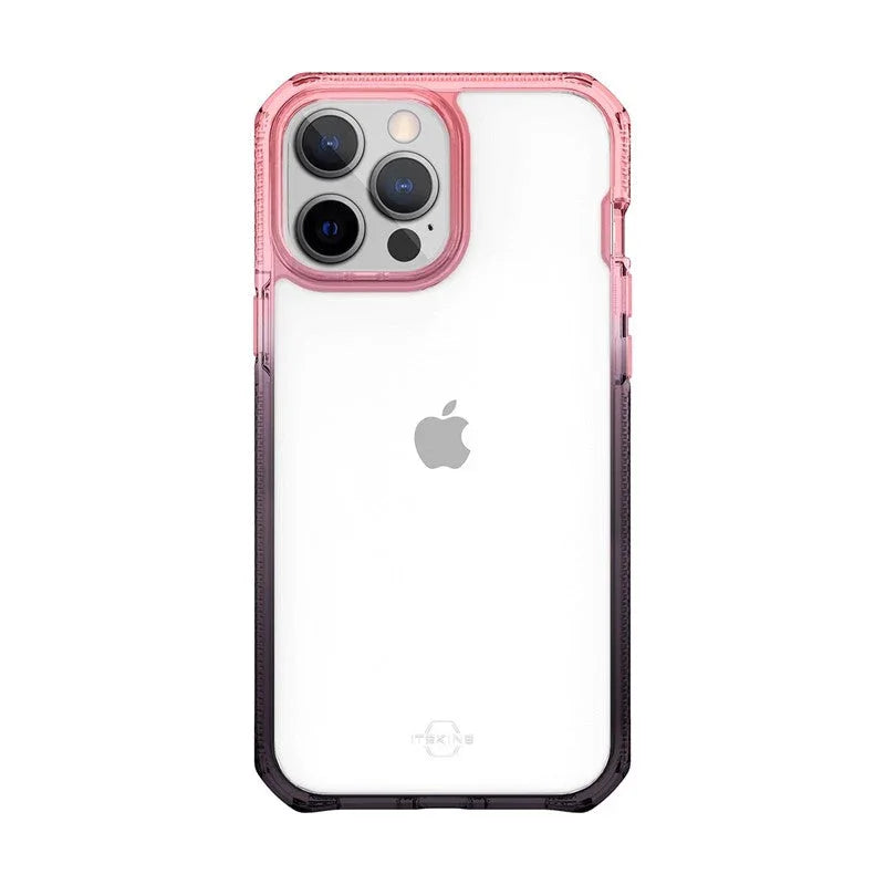 iPhone 13 Pro Max Itskins Supreme Prism Cover - Light Pink And Grey