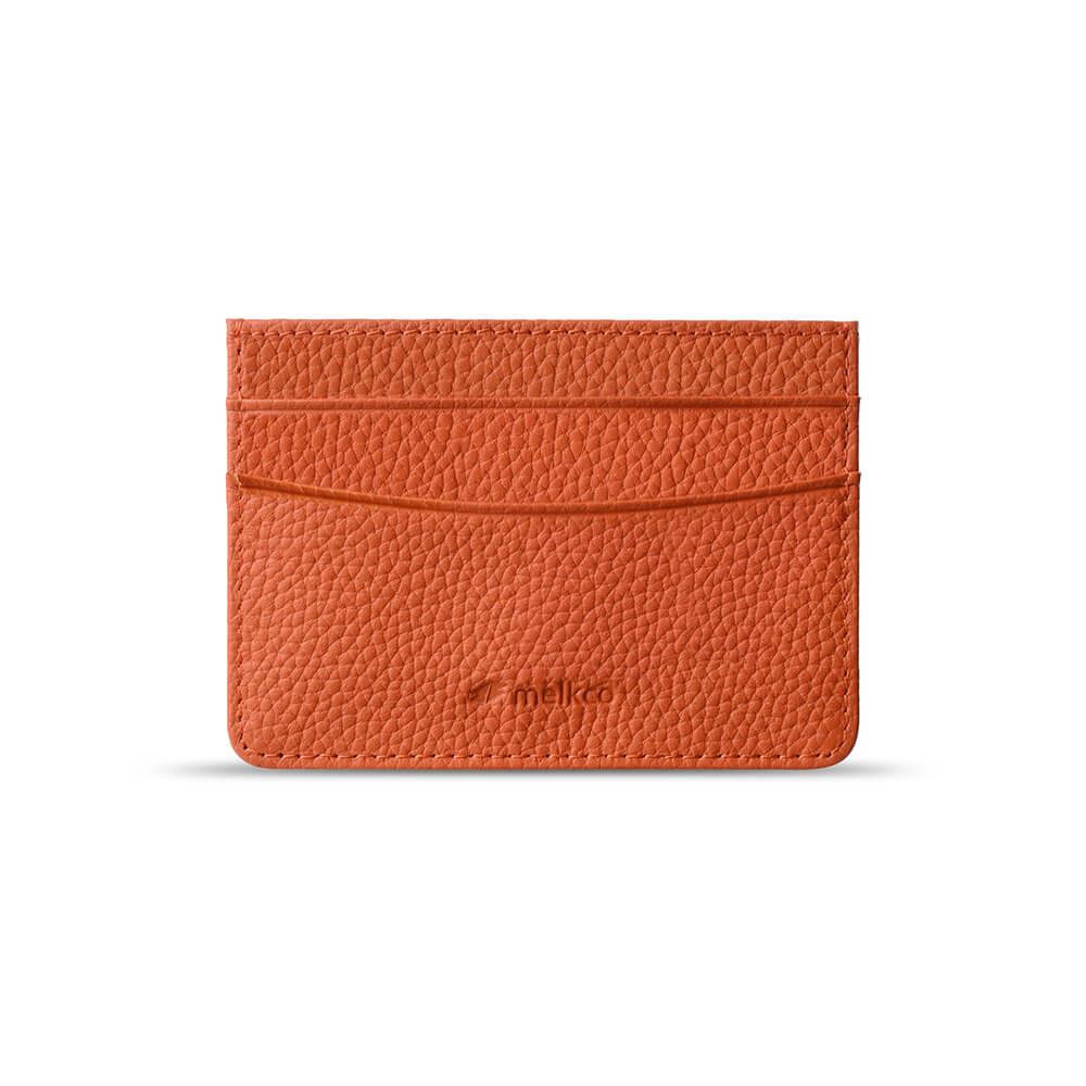 Melkco Card Holder Origin Series Premium Leather - Orange