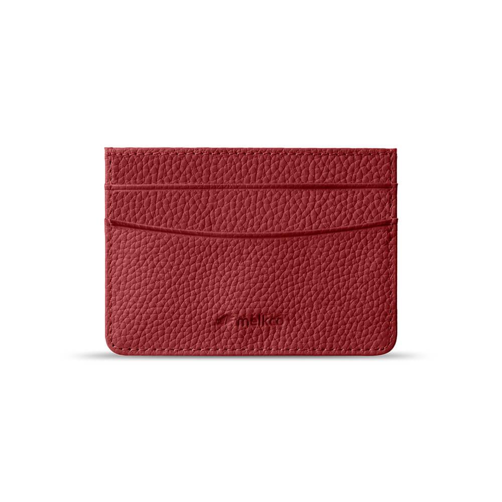Melkco Card Holder Origin Series Premium Leather - Red
