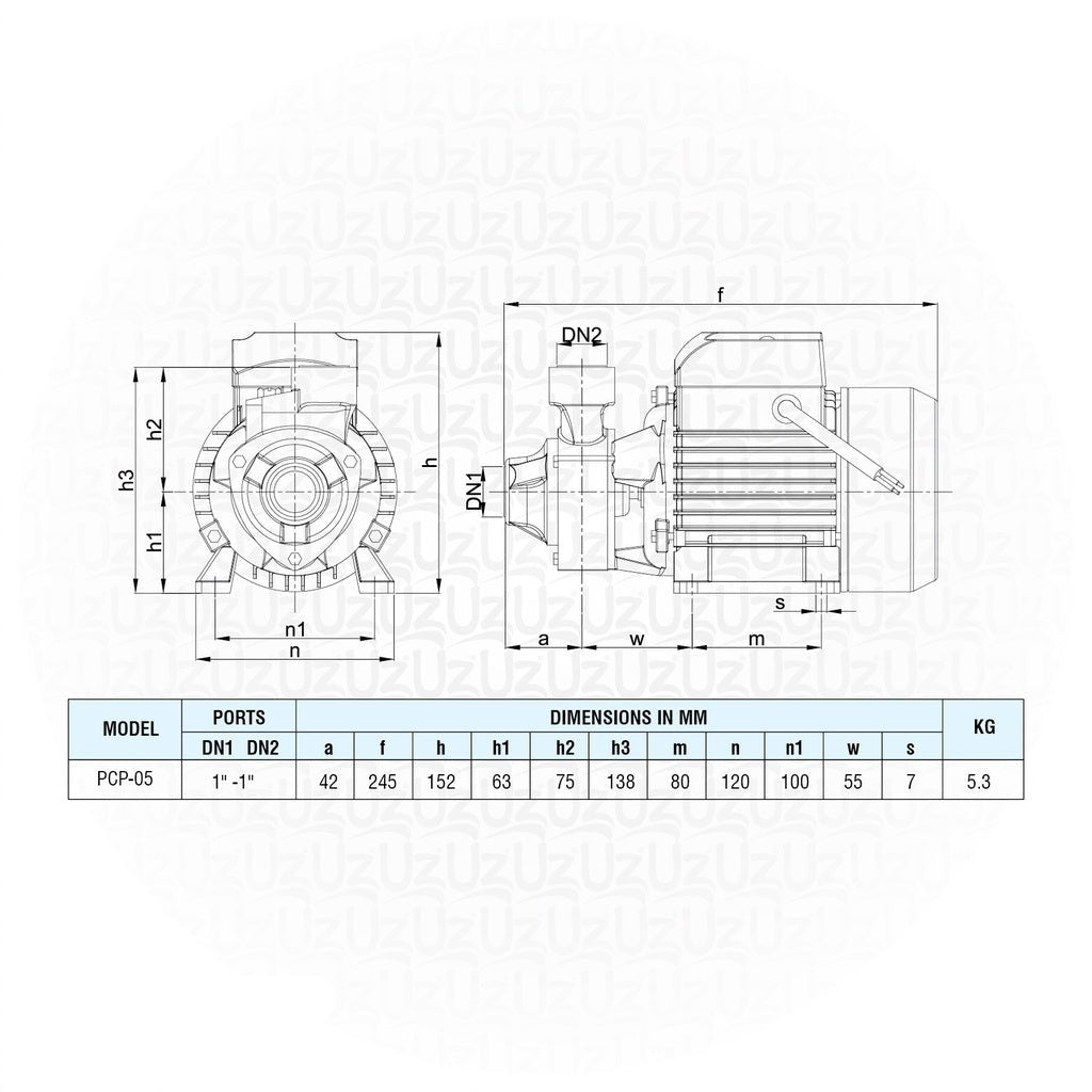 0.5 Hp Prakash Centrifugal Pump - (2 Year Guarantee)