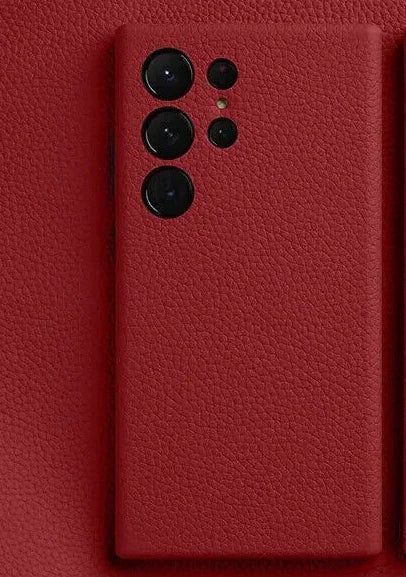 Melkco S24 Ultra Premium Leather MagSafe Cover - Red