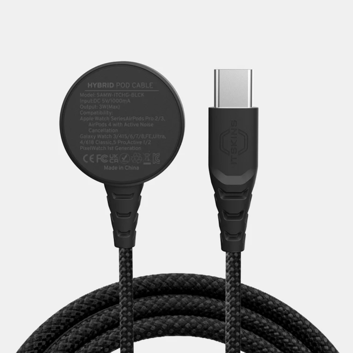 itskins-all-in-1-hybrid-magnetic-pod-usb-c-cable-black