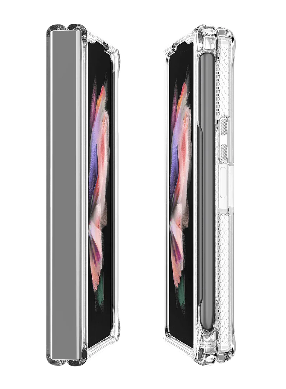 Samsung Z Fold4 Itskins Hybrid Clear Case With Pen Holder - Transparent