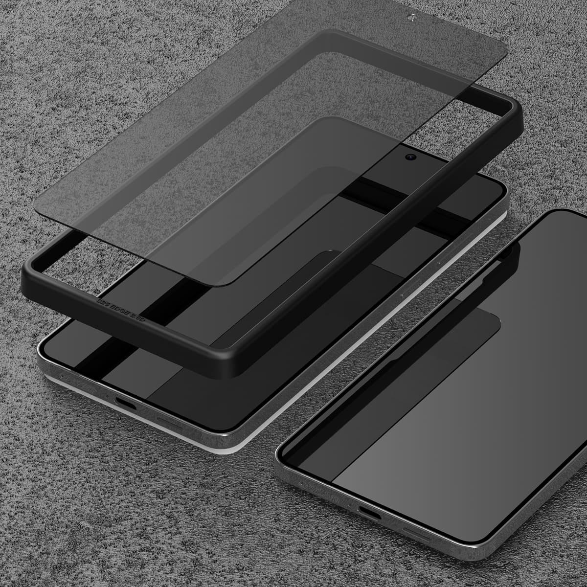 Samsung S25 Edge Araree Core Glass Screen Protector - Privacy Black