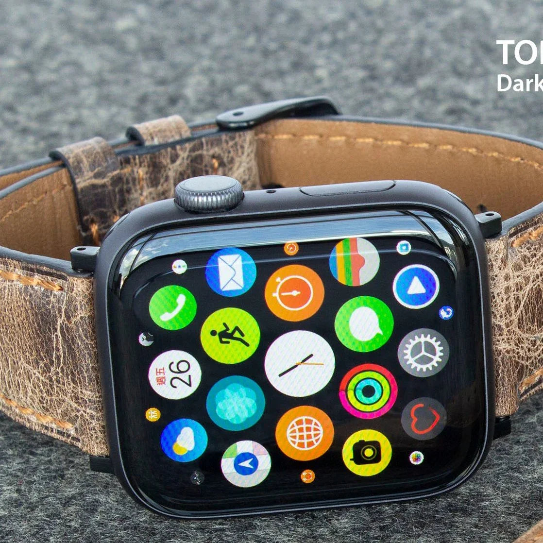 Apple Watch 40/41/42mm Torrii Belt - Dark Brown Leather