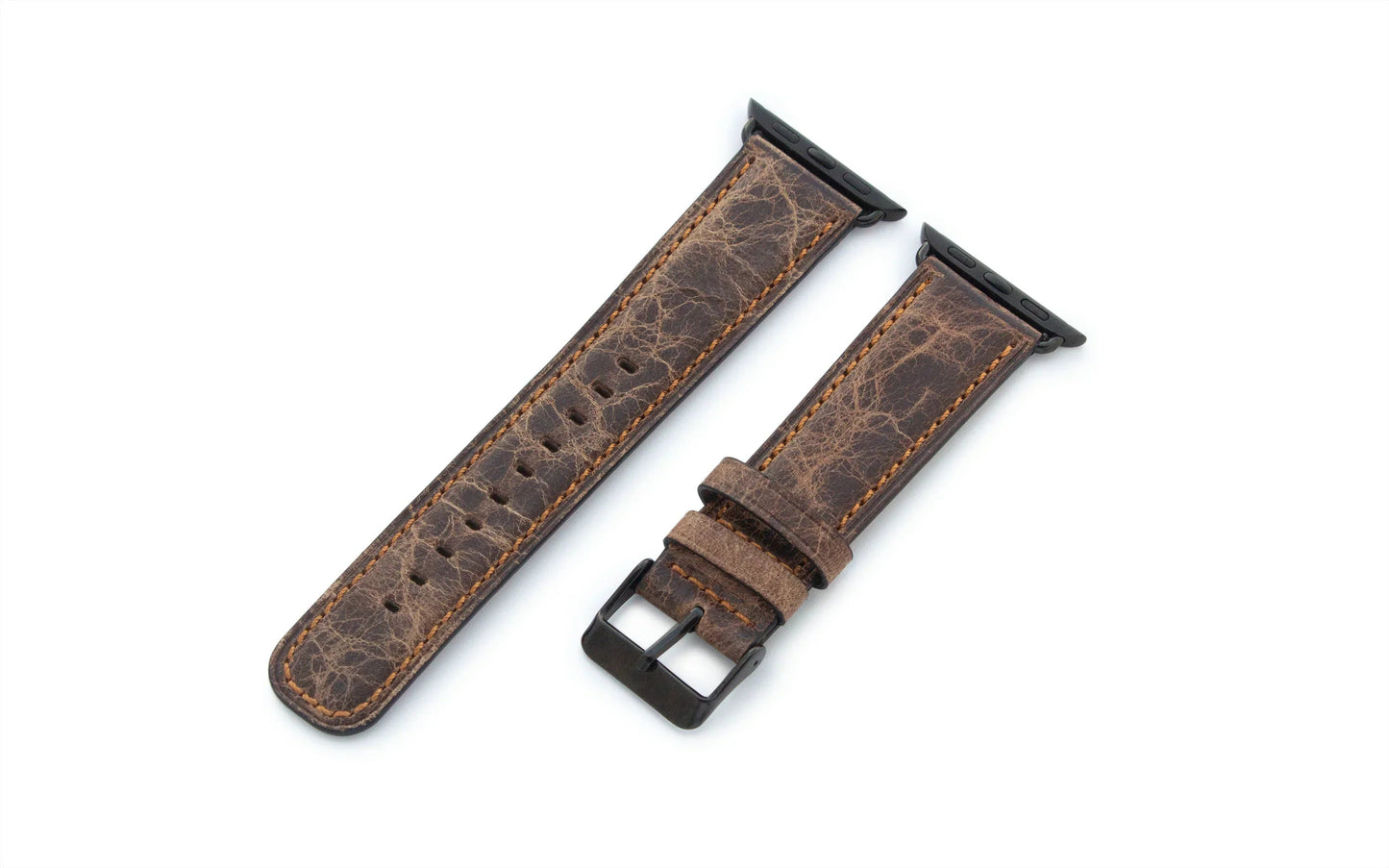 Apple Watch 49/46/45/44mm Torrii Belt - Dark Brown Leather