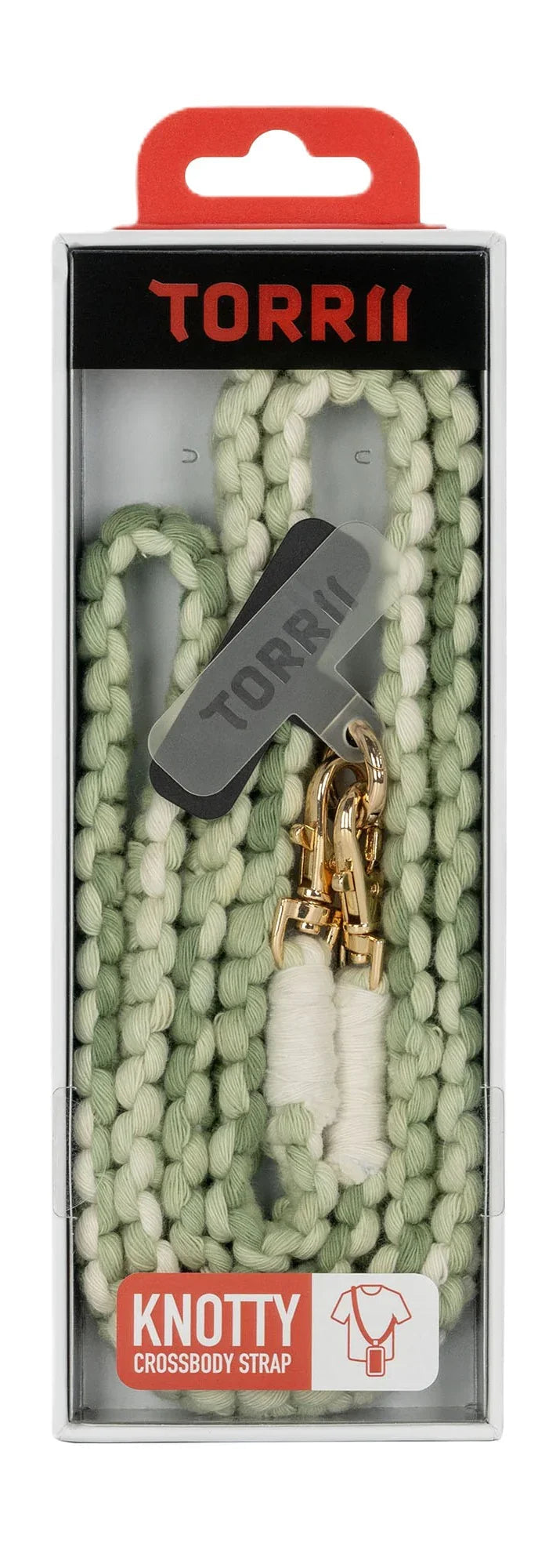 Torrii Knotty Braided Crossbody Strap - Green