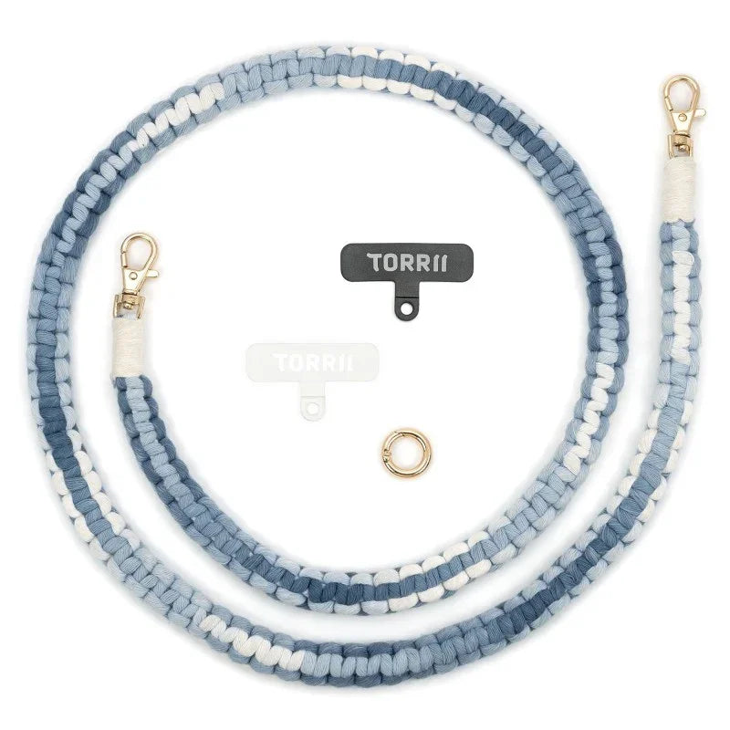 Torrii Knotty Braided Crossbody Strap - Blue