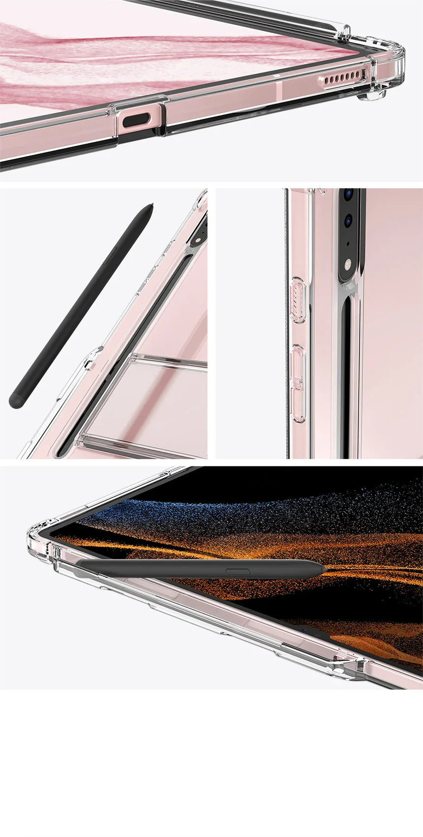 Samsung Tab S8 Ultra, Araree Flexield Sp Case - Clear