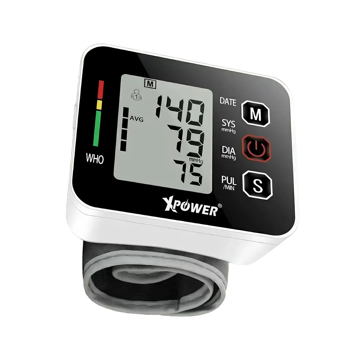 Xpower Wrist Blood Pressure Monitor, BP3 White