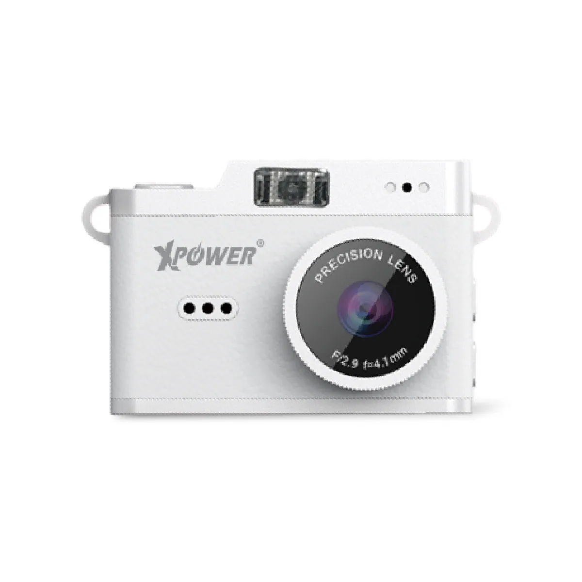 Xpower Mini Digital Camera with Display, White