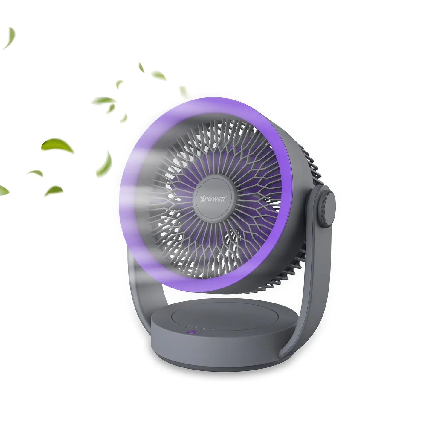 Xpower F17 Portable Desktop Circulation Fan - Grey