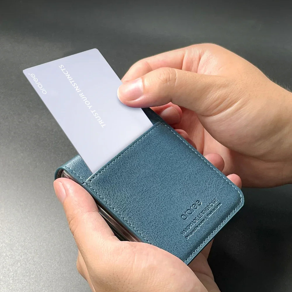 Samsung Z Flip 4, Araree Mustang Diary Case - Ash Blue