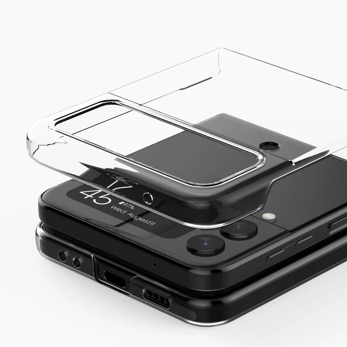 Samsung Z Flip 4, Araree Nukin Slim Case - Clear