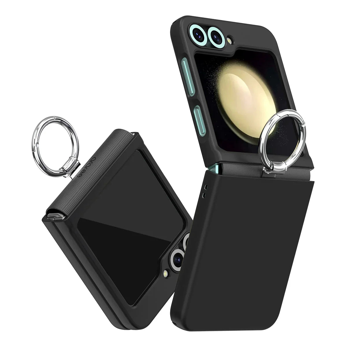 Araree Samsung Z Flip 6 Aero Flex With Finger Ring Holder - Black