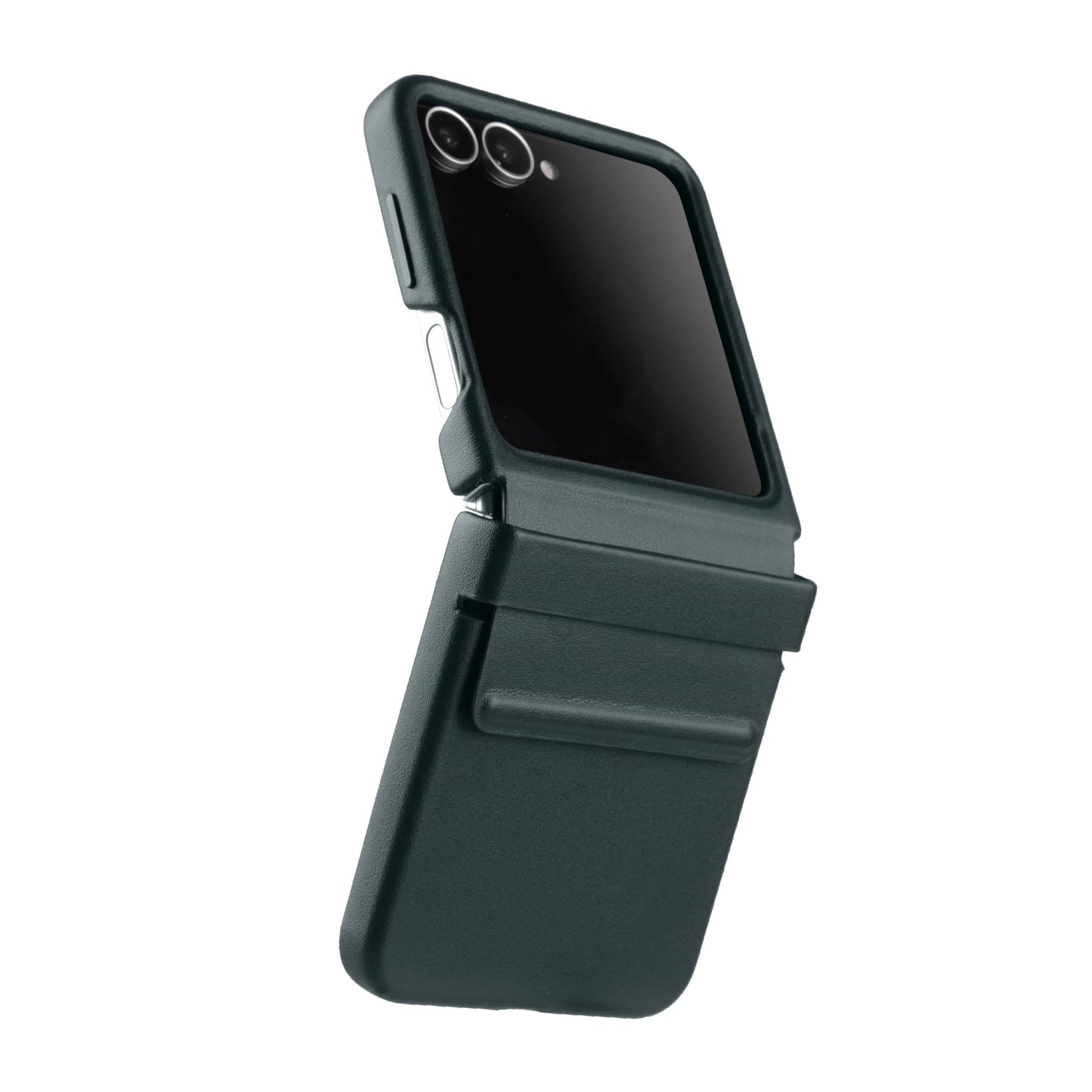 Melkco Galaxy Z Flip6 Origin Series PU Leather Regal Snap Cover - Dark Green