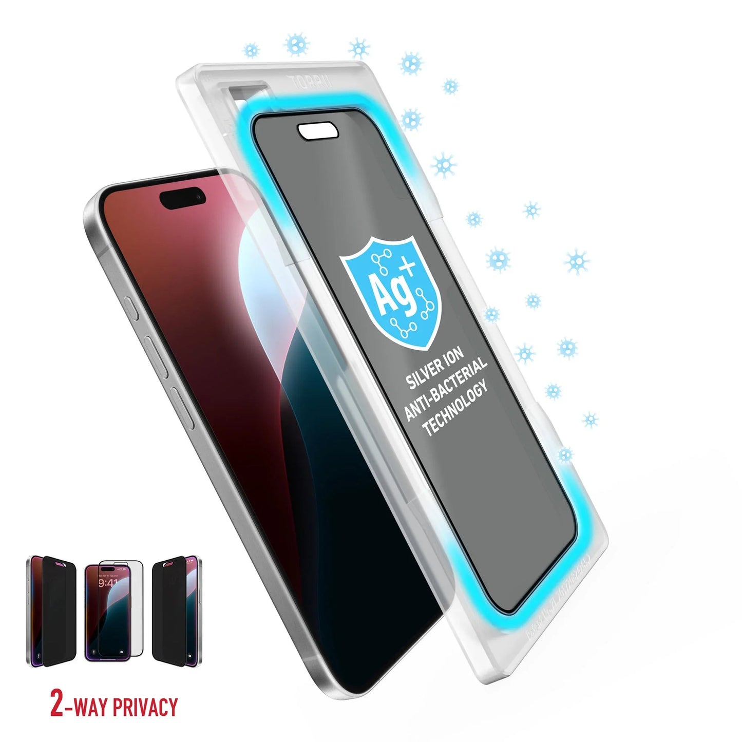 iPhone 16 Pro Torrii Bodyglass Screen Protector Glass - Privacy