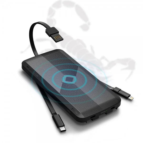 iWalk Scorpion Air 8000mAh Wireless Power Bank - Black