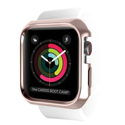 Apple Watch 44/45mm Itskins Spectrum Metal Cover - Rose Gold + Clear 2 Pcs