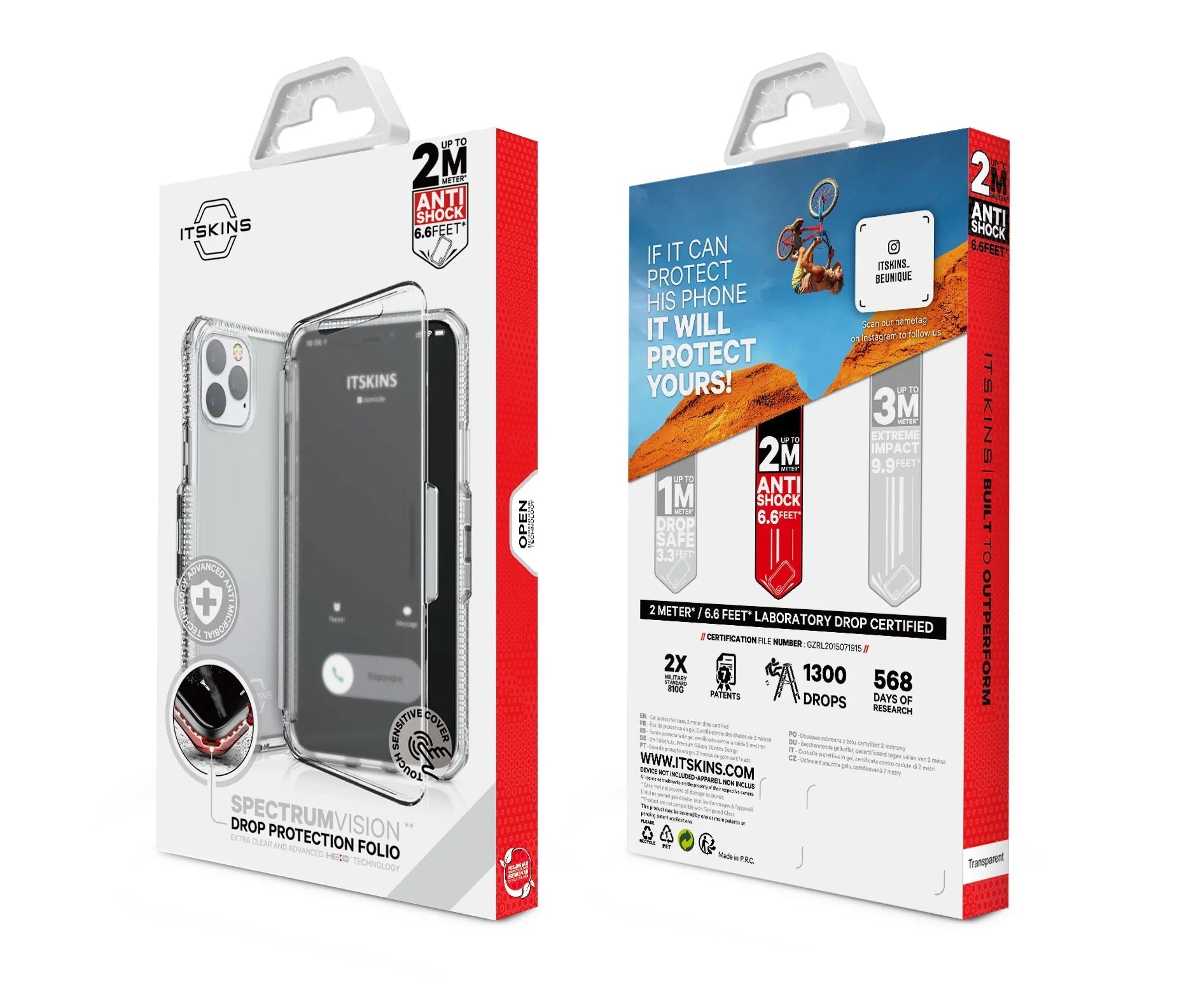 iPhone 11 Pro Itskins Spectrum Vision Case - Transparent