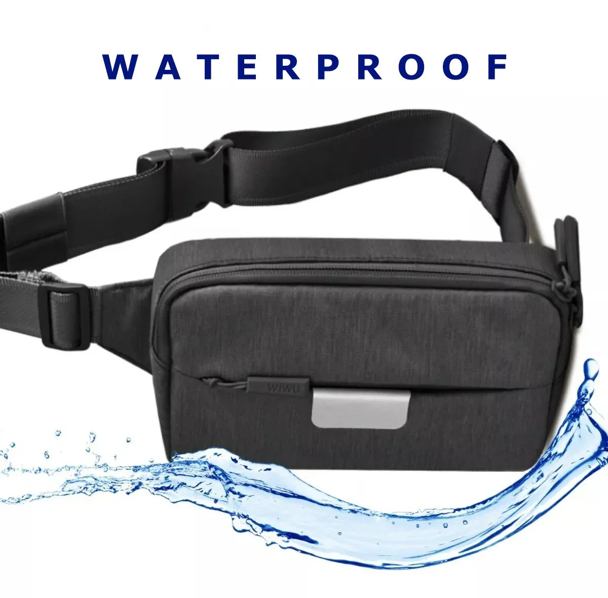 Wiwu Funny Pack Shoulder & Waist Pouch - Gray