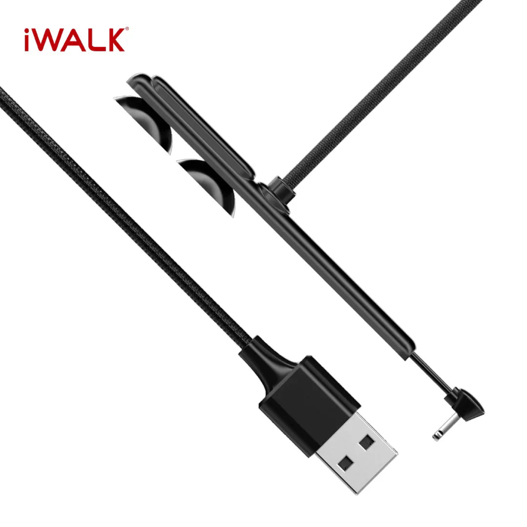 iWalk Crazy Link Gaming Charging Lightning Cable - Black
