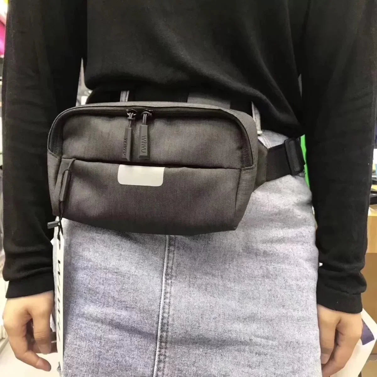 Wiwu Funny Pack Shoulder & Waist Pouch - Gray