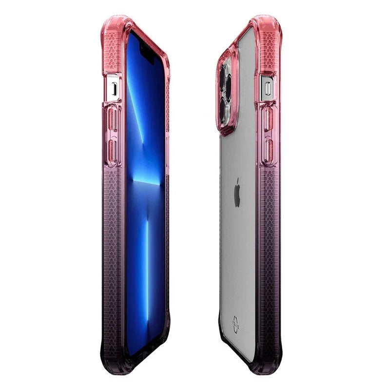 iPhone 13 Pro Max Itskins Supreme Prism Cover - Light Pink And Grey